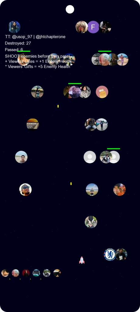 TikTok Interactive Live Game — Space Shooter